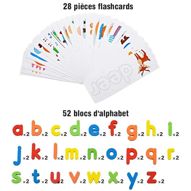 Letter recognition spelling game by Bowlift