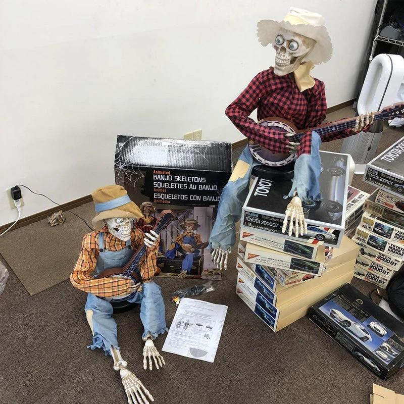Animated Duel Banjo Skeletons S DrôLes by Bowlift