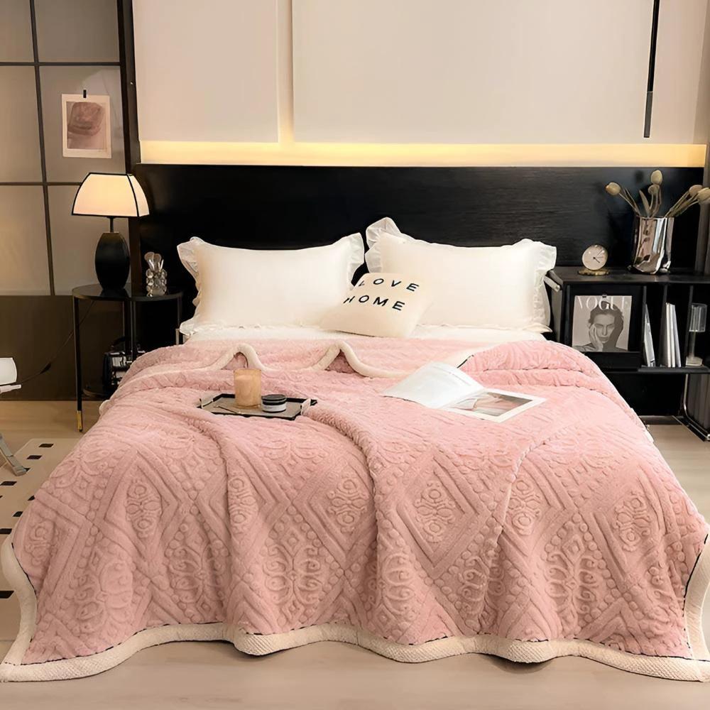 Velvet Mandala Sherpa Blanket by Casa & Beyond