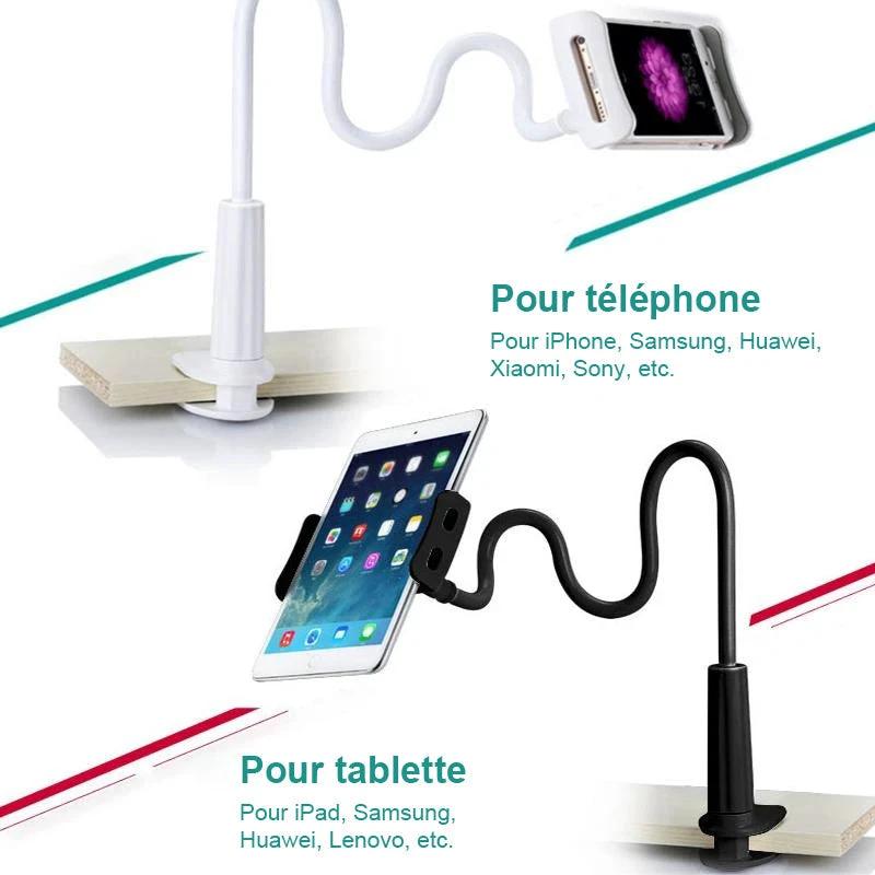 Universal detachable holder for phone and tablet with long pole by Bowlift