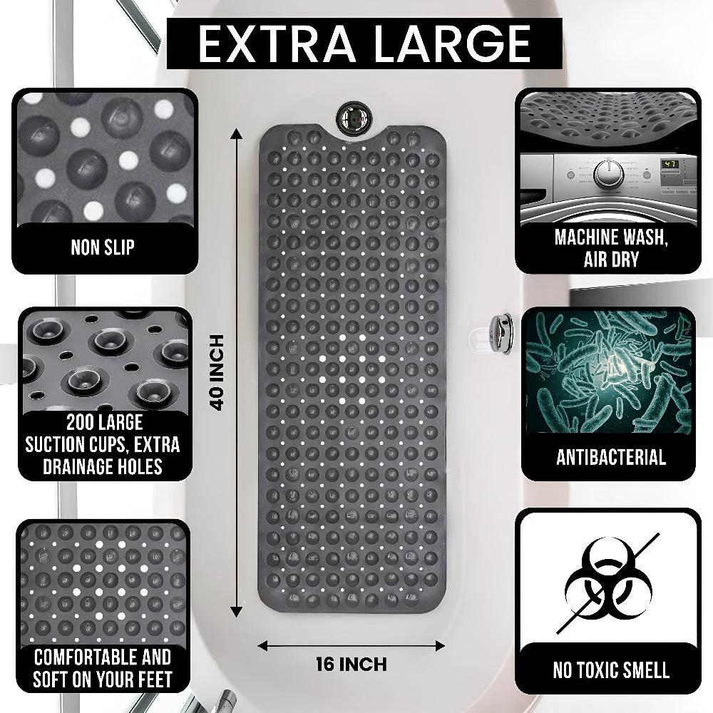 Max Grip Bathtub Mat | Non-Slip & Easy to Clean by Casa & Beyond