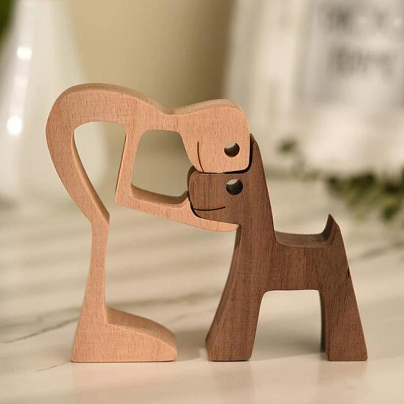Tier lovers - Table ornaments made of wood carving by Bowlift