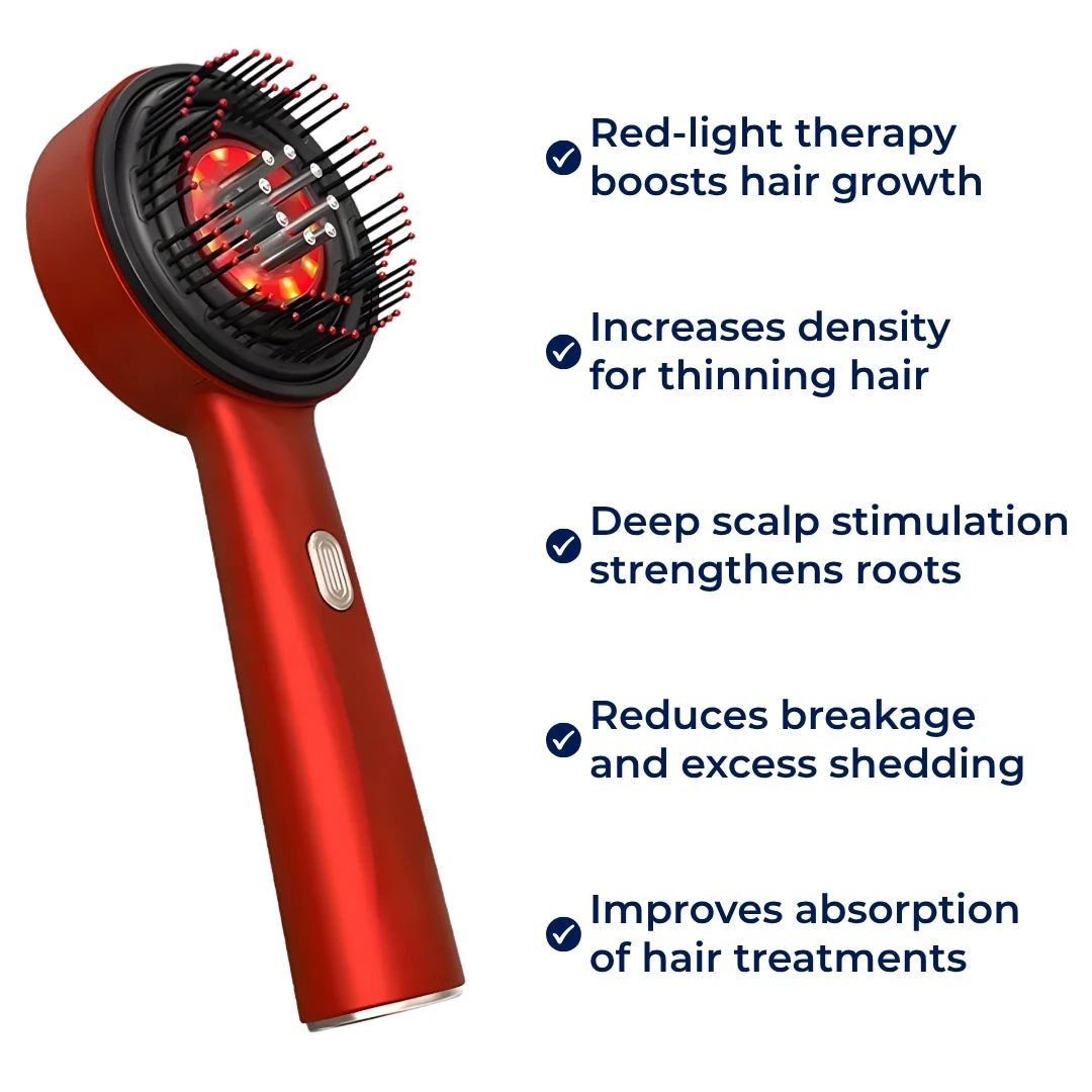 Red-Light Therapy – Rechargeable Hand-Held – Boosts Density for Thinning Hair – ThickerGrowth Bowlift by Bowlift