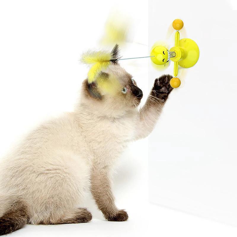 Multifunctional spinning toy for cats by Bowlift