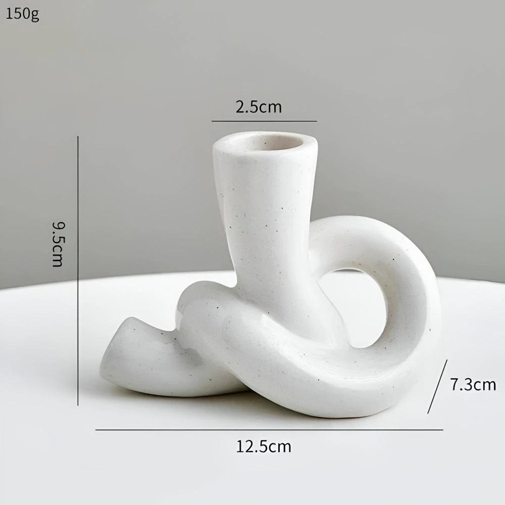 Knot Ceramic Candle Holder by Casa & Beyond