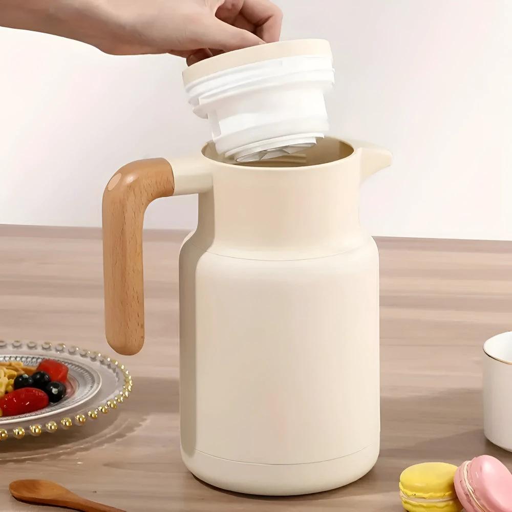 Classic Wooden Handle Thermal Carafe by Casa & Beyond