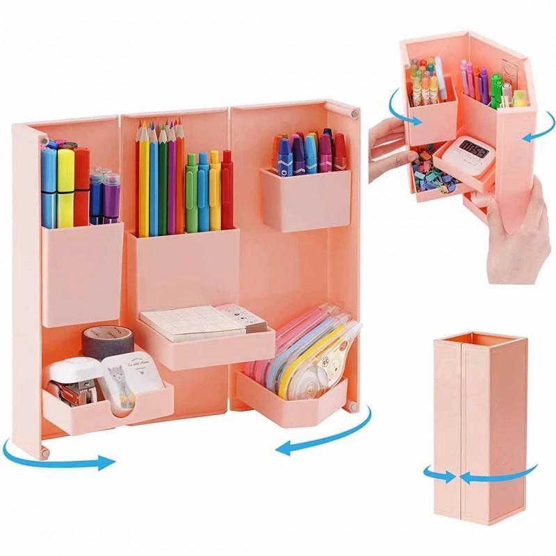 Foldable Magnetic Stationery Box by Bowlift