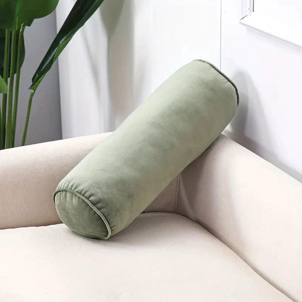 Plush Velvet Bolster Cushion by Casa & Beyond