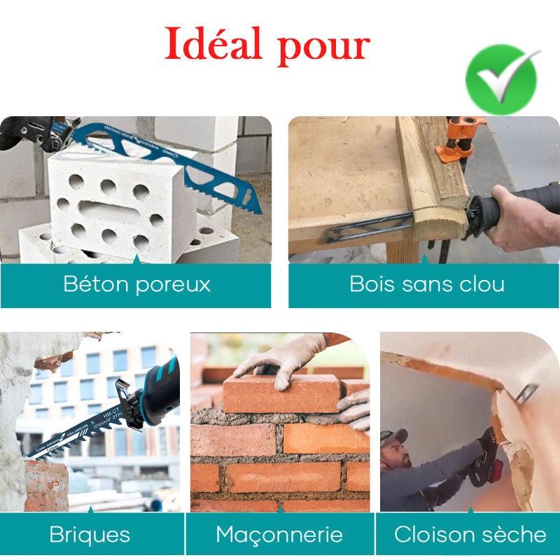 Saker alternative saw blade for cutting wood, porous concrete, bricks by Bowlift