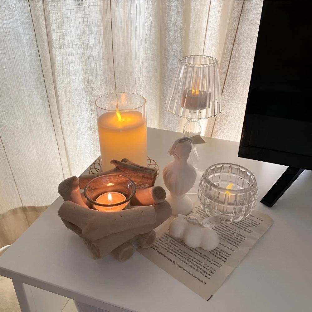 Driftwood Haven Candle Holder by Casa & Beyond