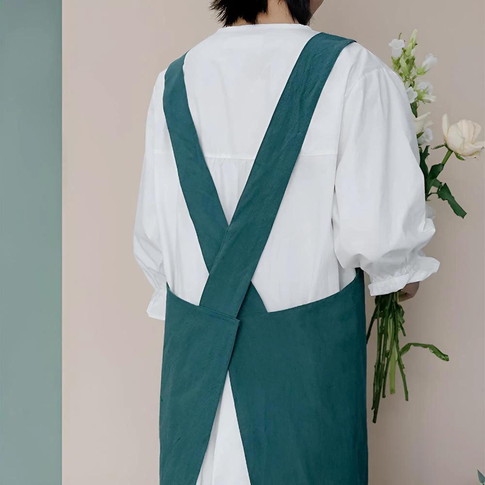 Minimalist Cross-Back Apron by Casa & Beyond