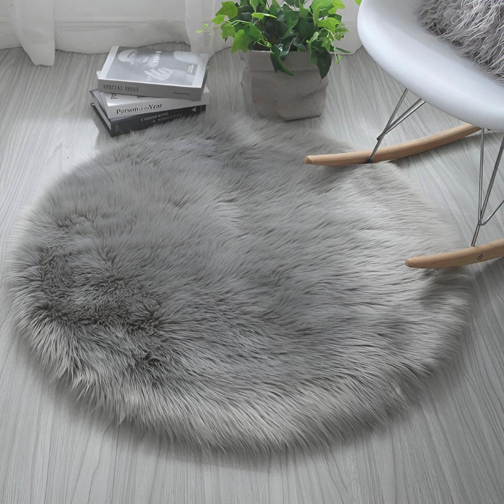 Round Cloud Soft Plush Rug by Casa & Beyond