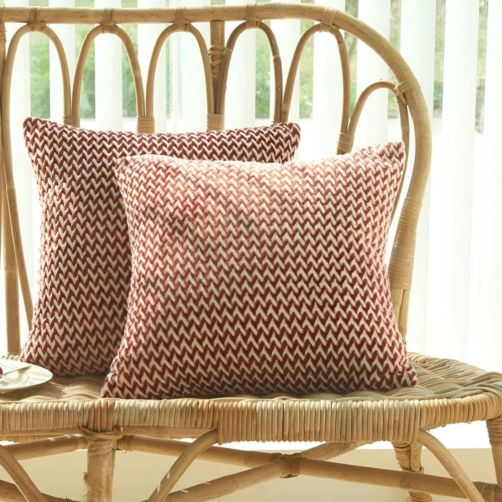 Lush Chevron Cushion Covers by Casa & Beyond