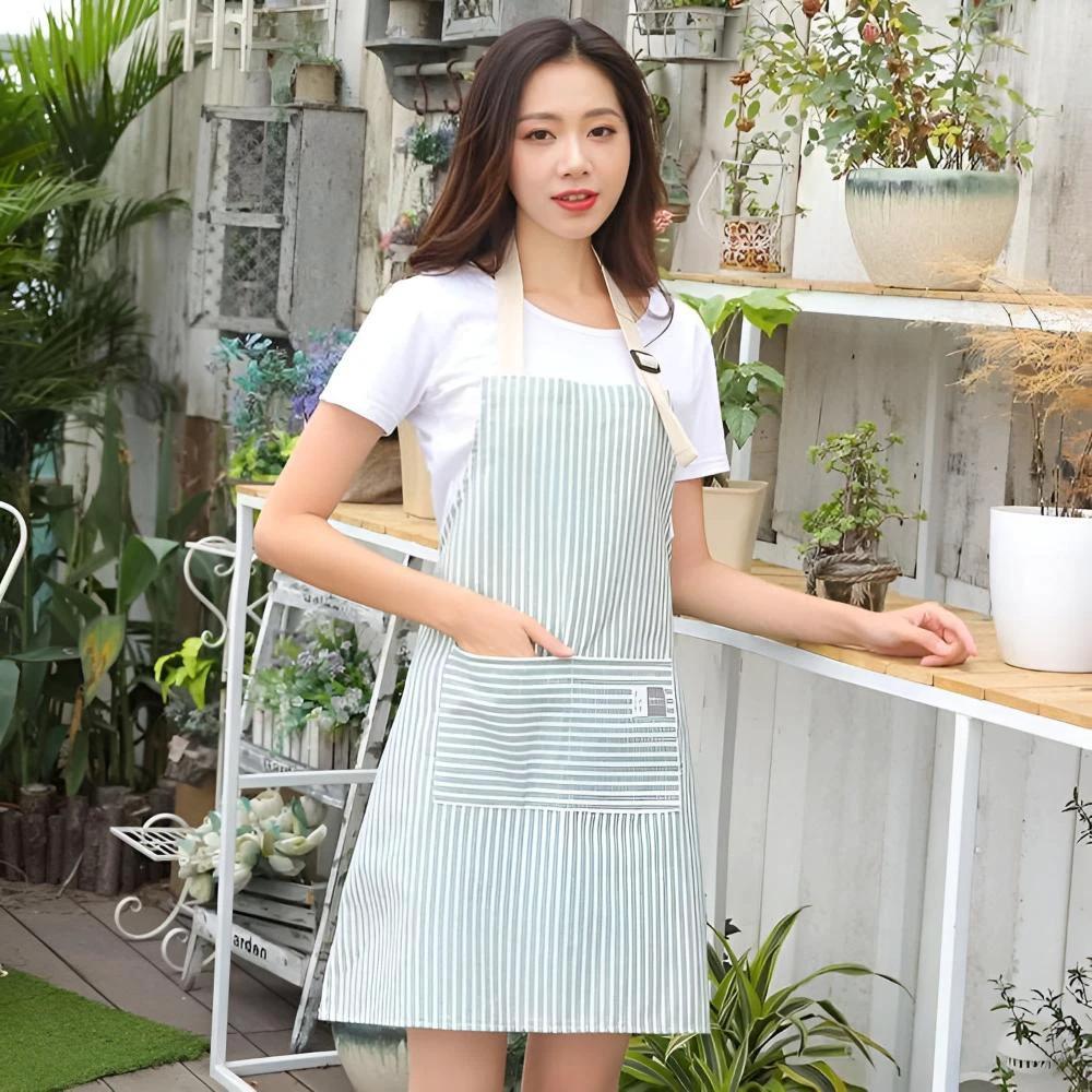Kawaii Stripes Apron by Casa & Beyond
