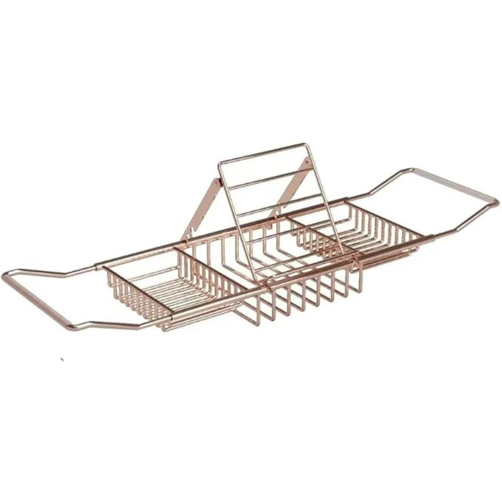 Adjustable Stainless Steel Bathtub Caddy Tray by Casa & Beyond