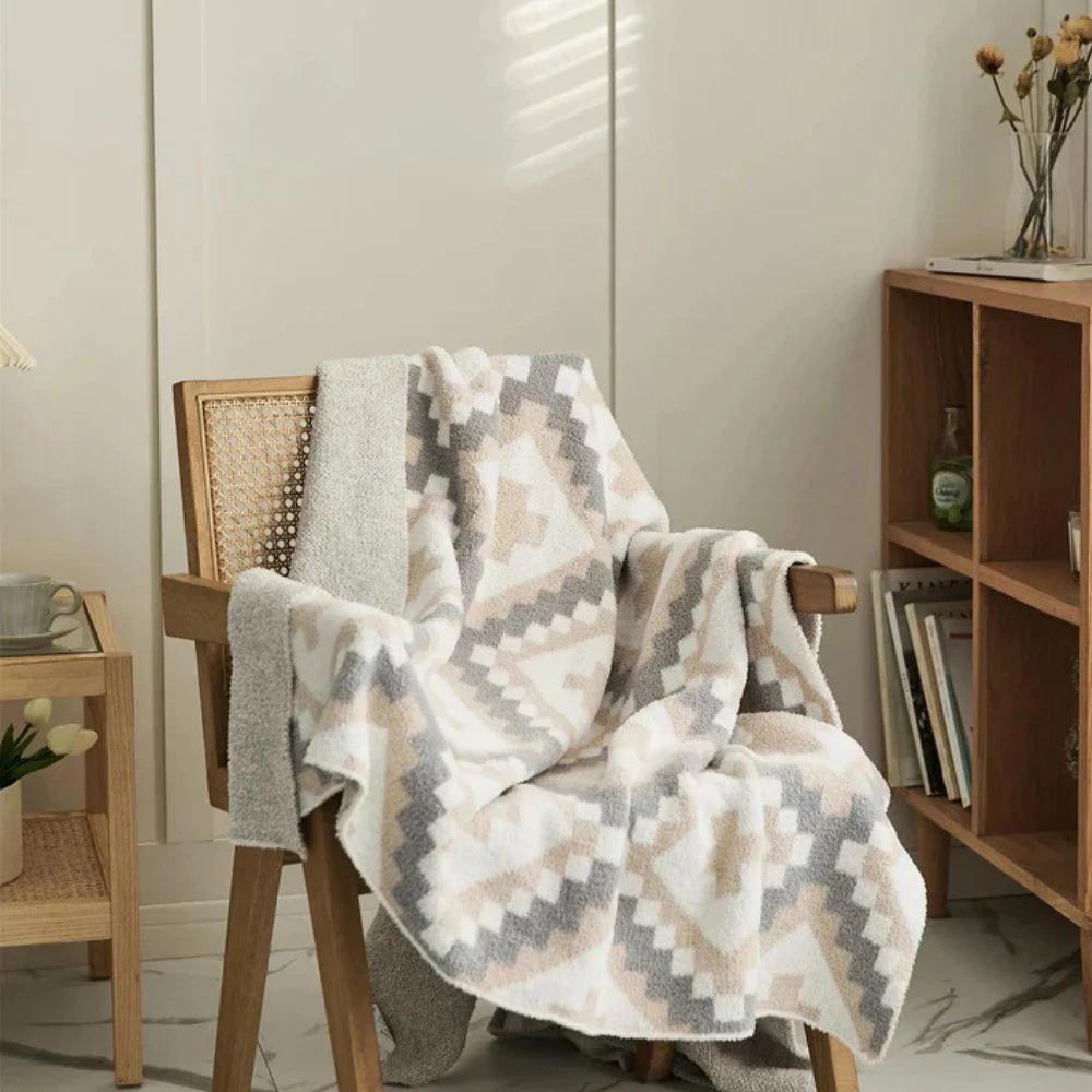 Sierra Peaks Knit Blanket by Casa & Beyond