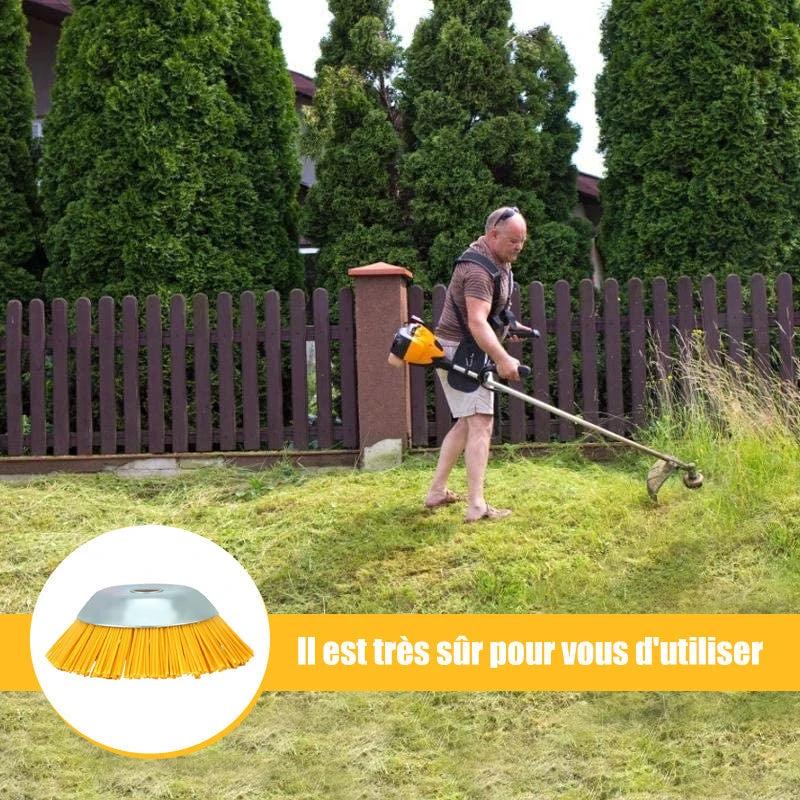 Nylon weed brush for lawn mower by Bowlift