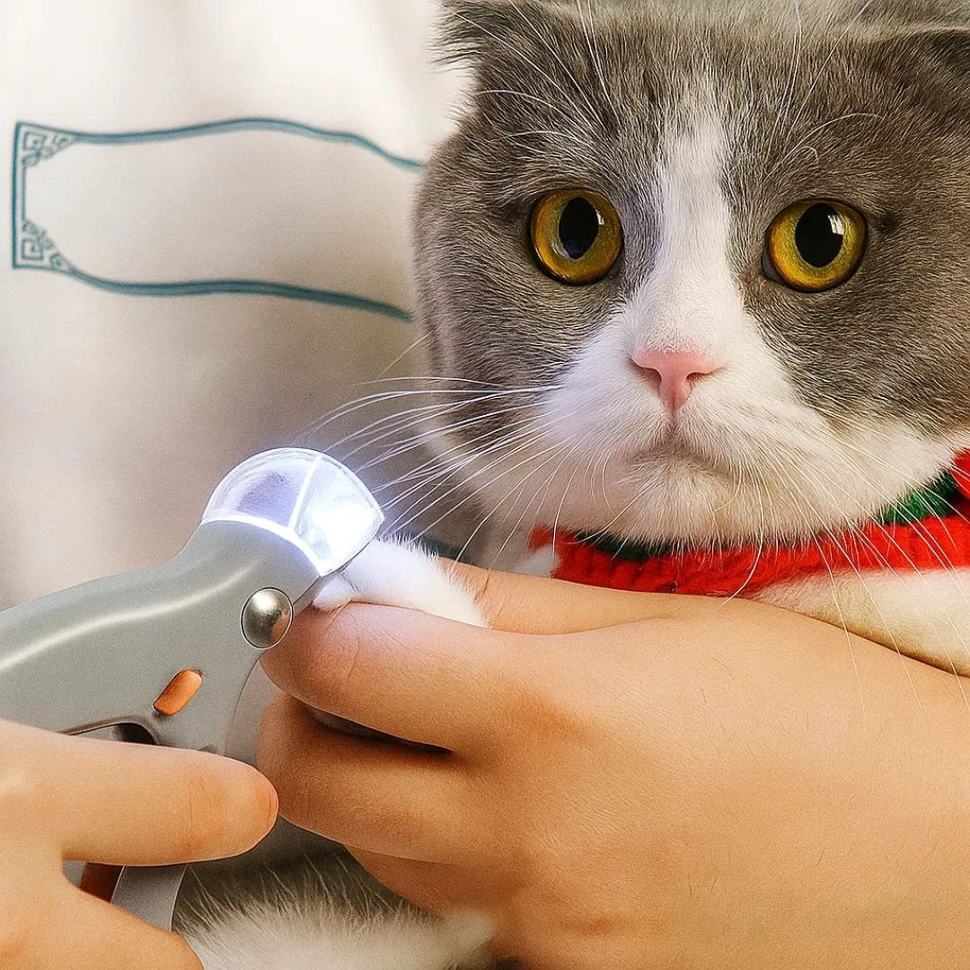PawSure | Pet Nail Clipper - Quick Sensor - LED Light - Safety Guard - Stainless Steel Blades - Safe, Easy and Precise Nail Trimming Bowlift by Bowlift