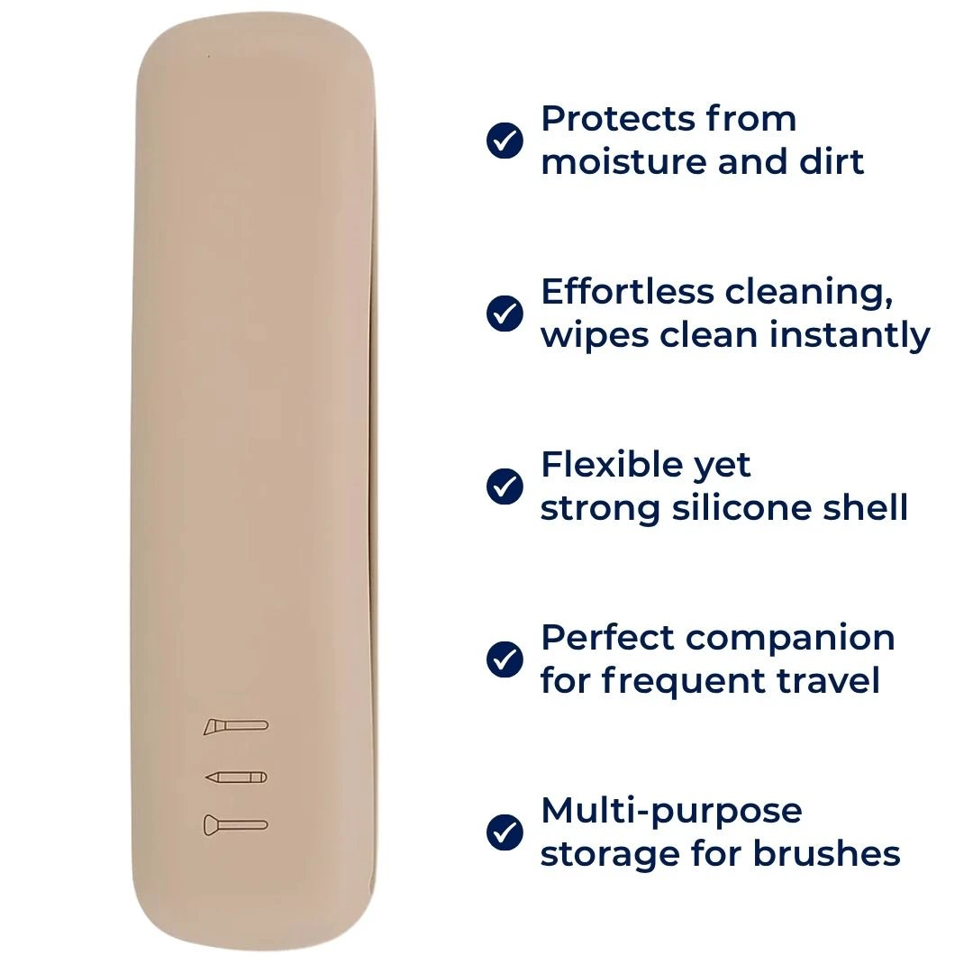 Organise & Protect Your Brushes – Dust- & Water-Resistant Silicone Case – Keep Clean & Tangle-Free Bowlift by Bowlift