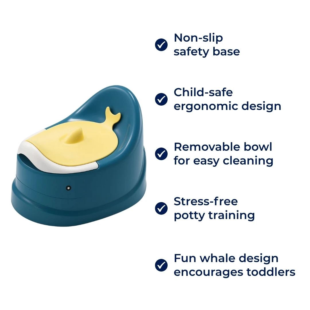 Slip Potty Chair – Child Safety – Removable Easy-Clean Bowl – Ergonomic Comfort – Stress-Free Toddler Potty Training Aid Bowlift by Bowlift