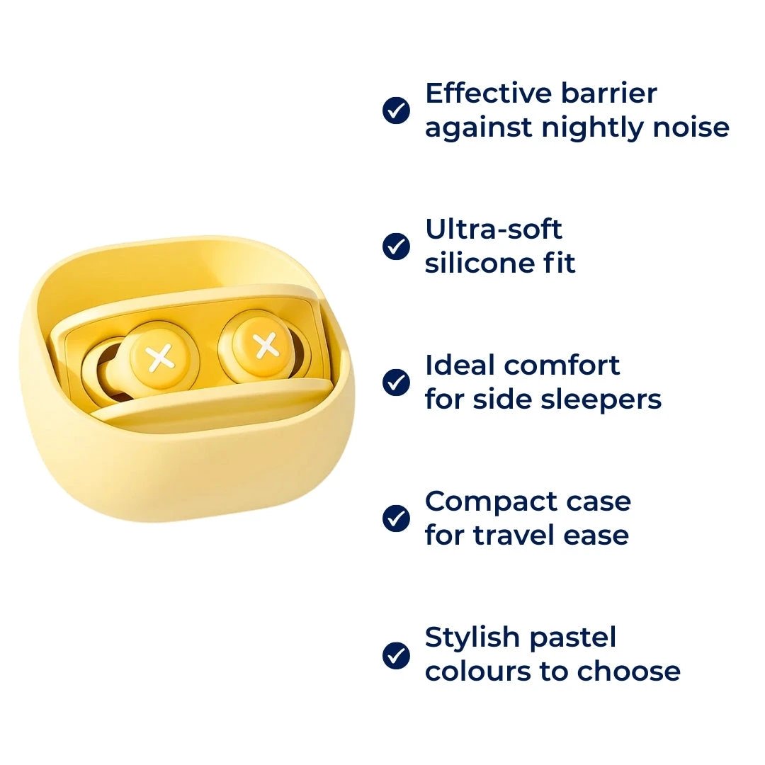 Block Snoring & City Noise – Soft Silicone Fit – Reusable & Hygienic – Ideal for Side Sleepers & Travel Bowlift by Bowlift