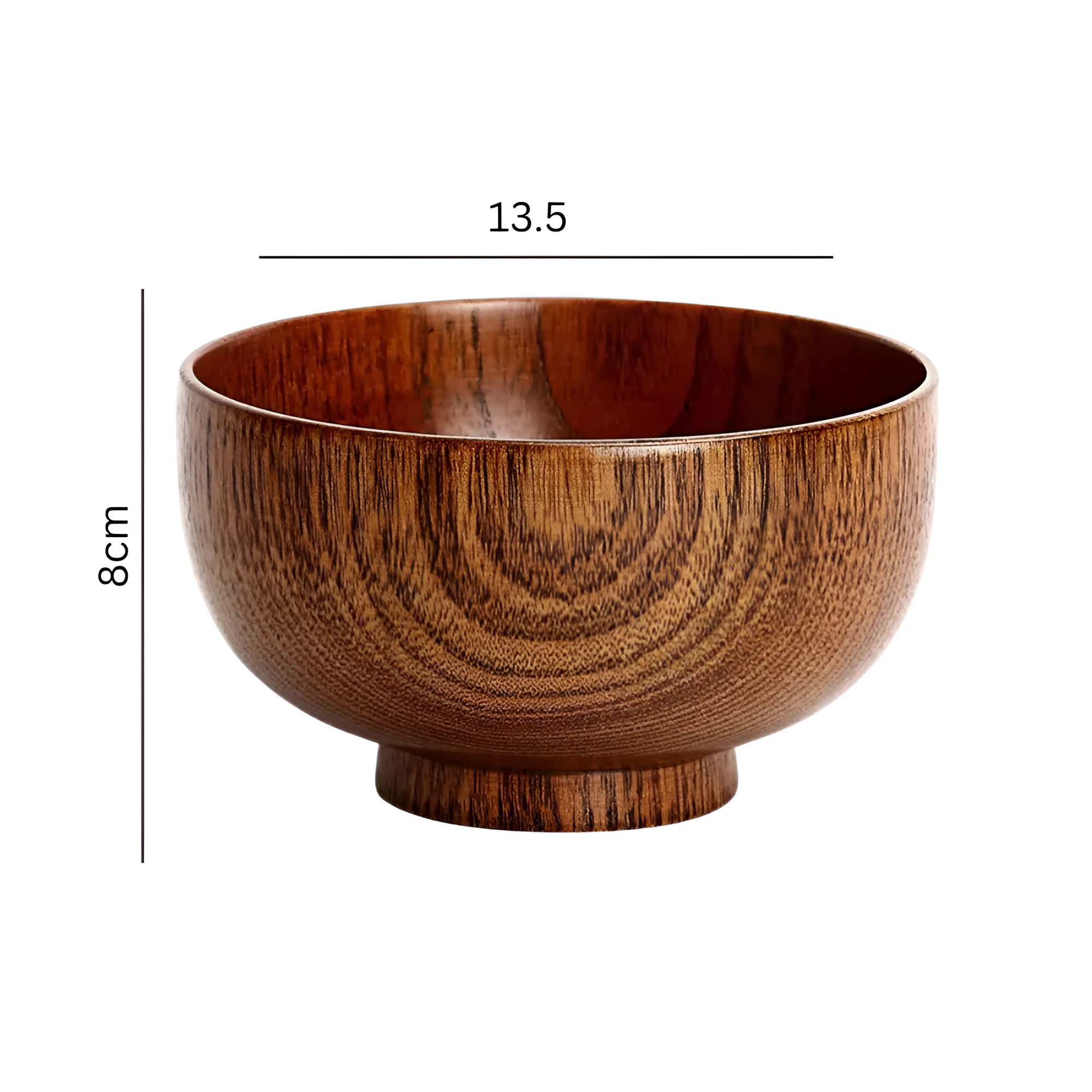 Rustic Jujube Wooden Bowl by Casa & Beyond