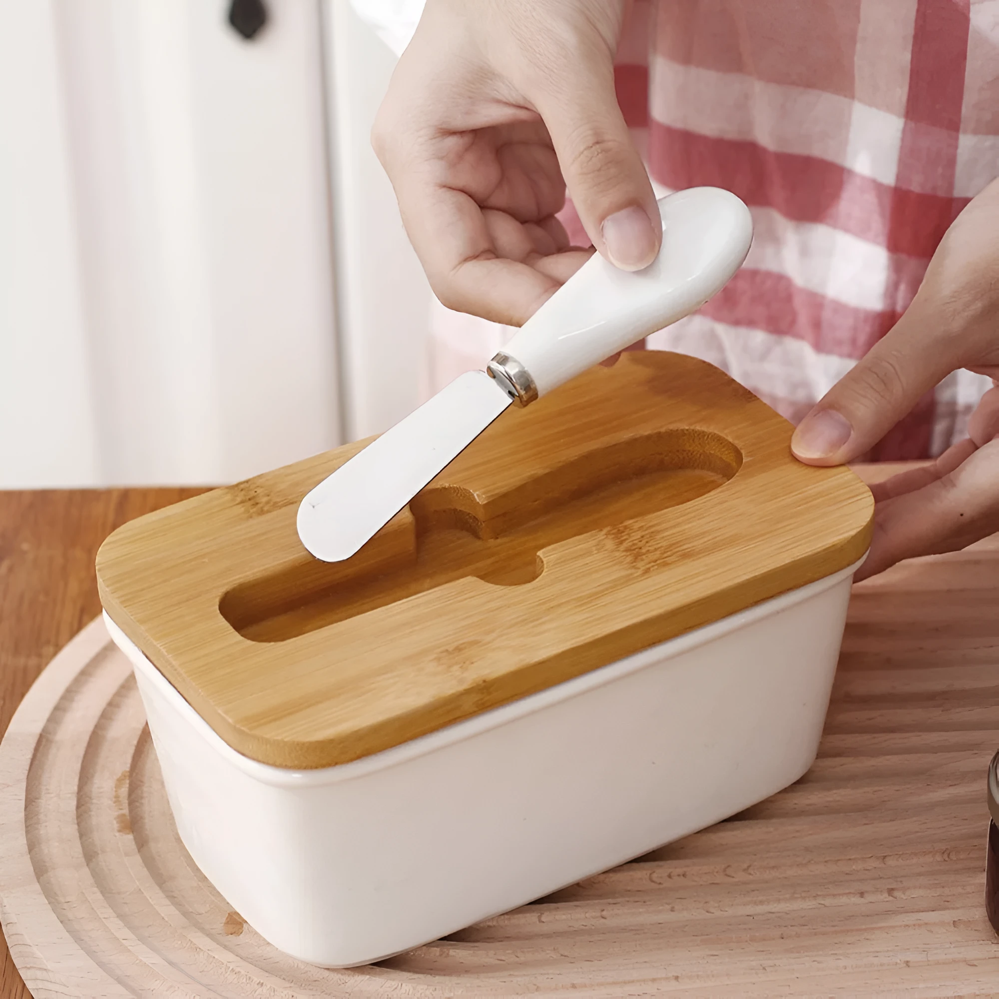 Sleek Butter Cutter Container by Casa & Beyond