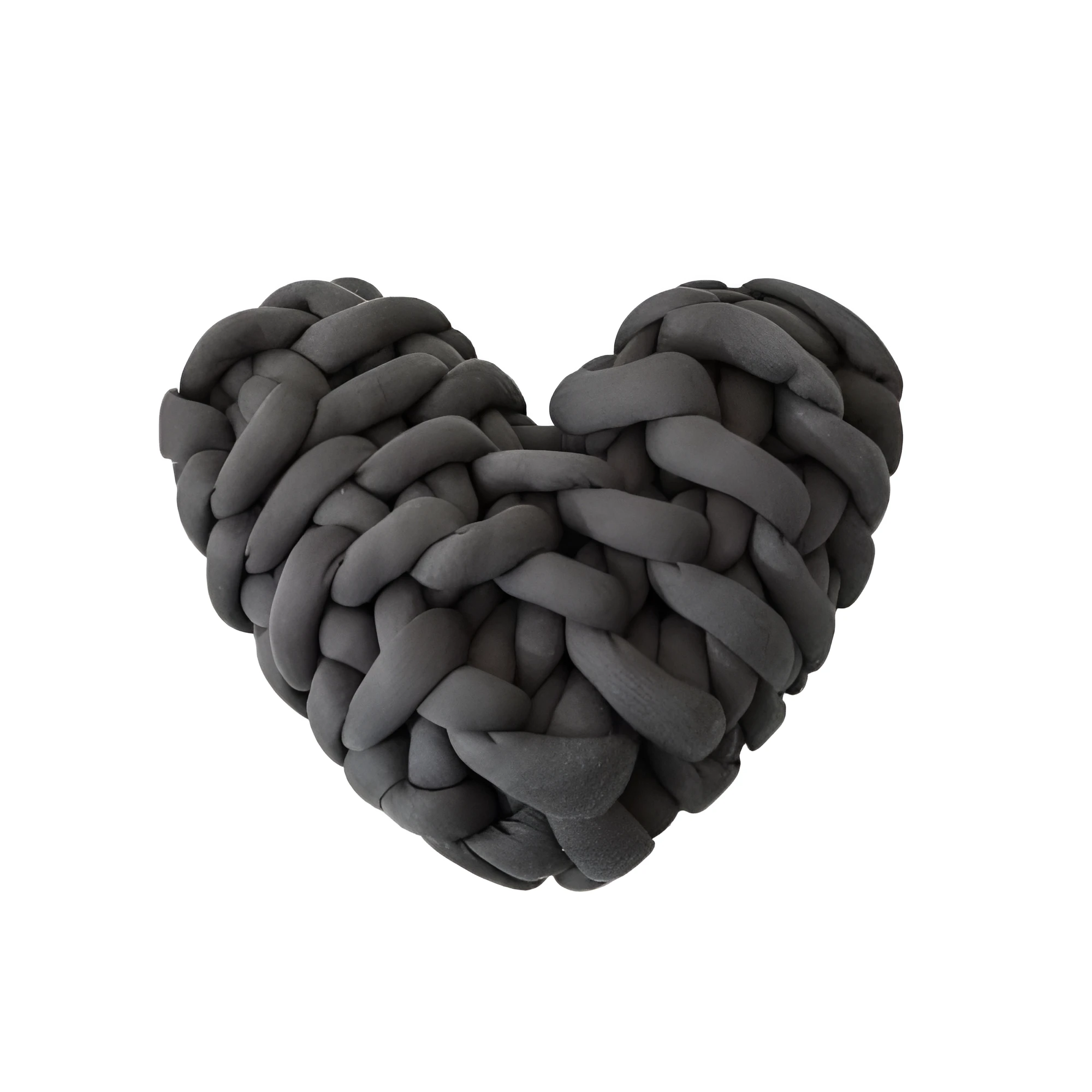 Plush Knotted Heart Shape Cushions by Casa & Beyond