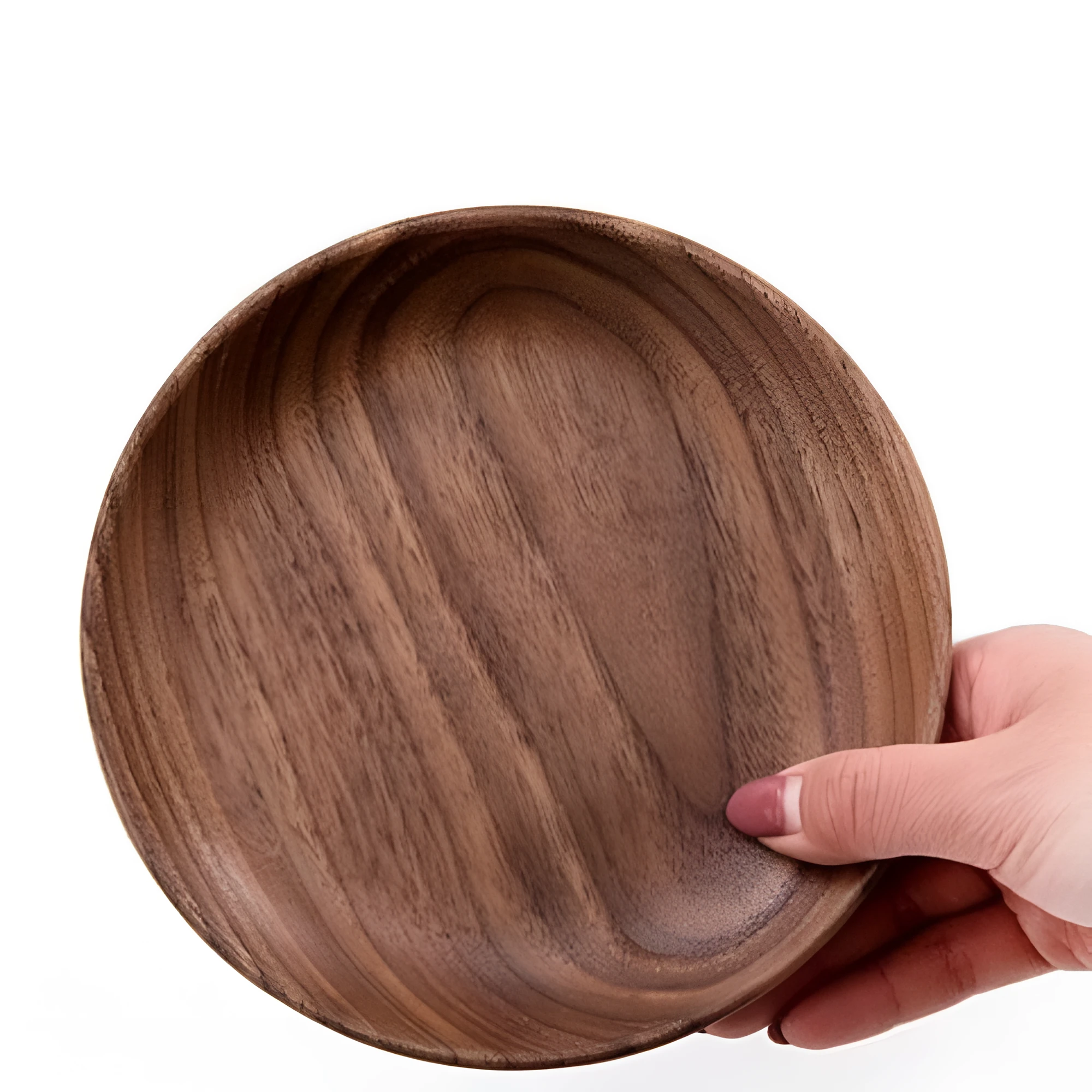 Handcrafted Walnut Wood Plate by Casa & Beyond