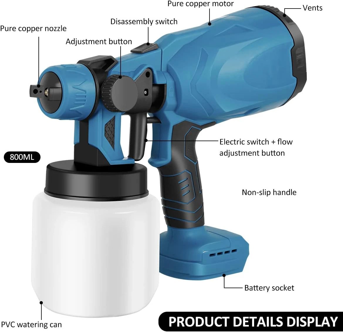 Cordless Paint Jet Pro Twin Battery - Powerful & Easy Maintenance Bowlift by Bowlift