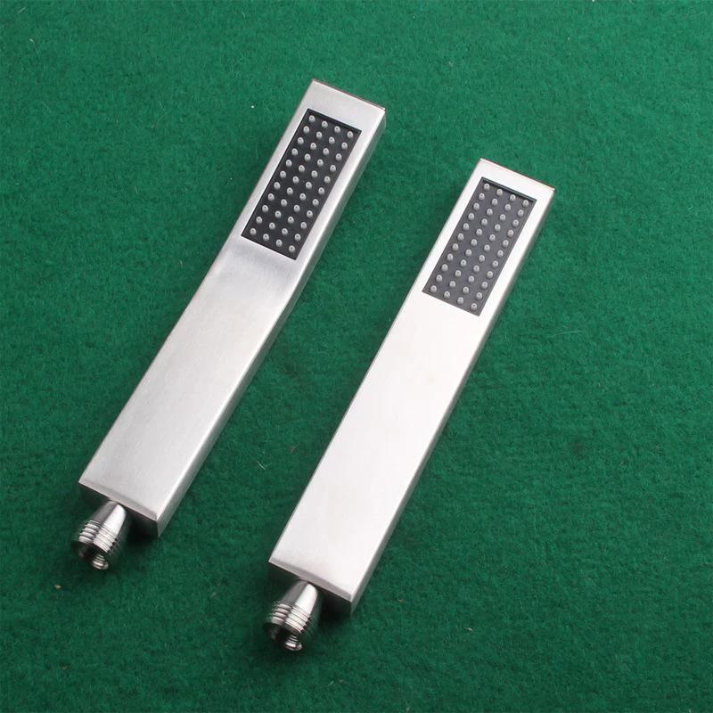 Simple Rectangle Shower Head 304 Stainless Steel Hand Shower by BowLift