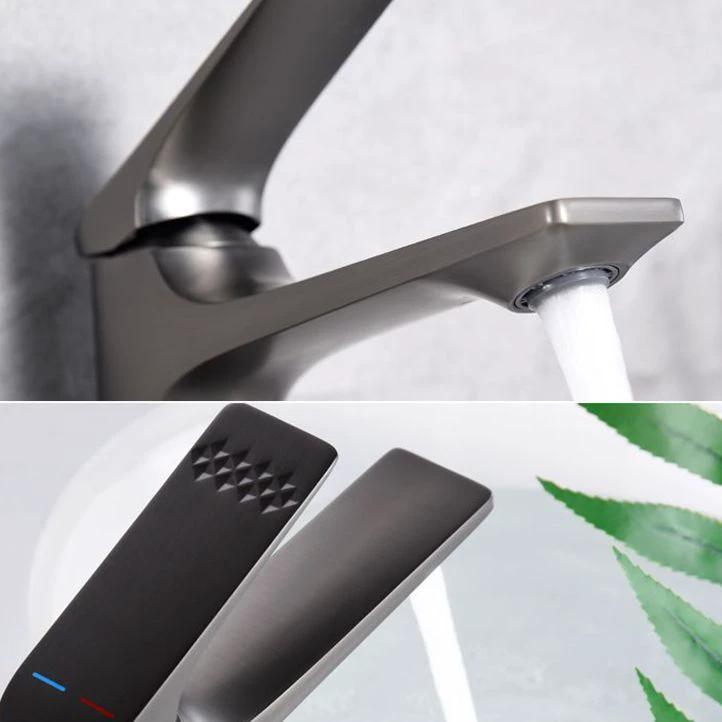 Modern Vessel Sink Faucet Copper Lever Handle Low Arc Vessel Faucet for the Bathroom by BowLift