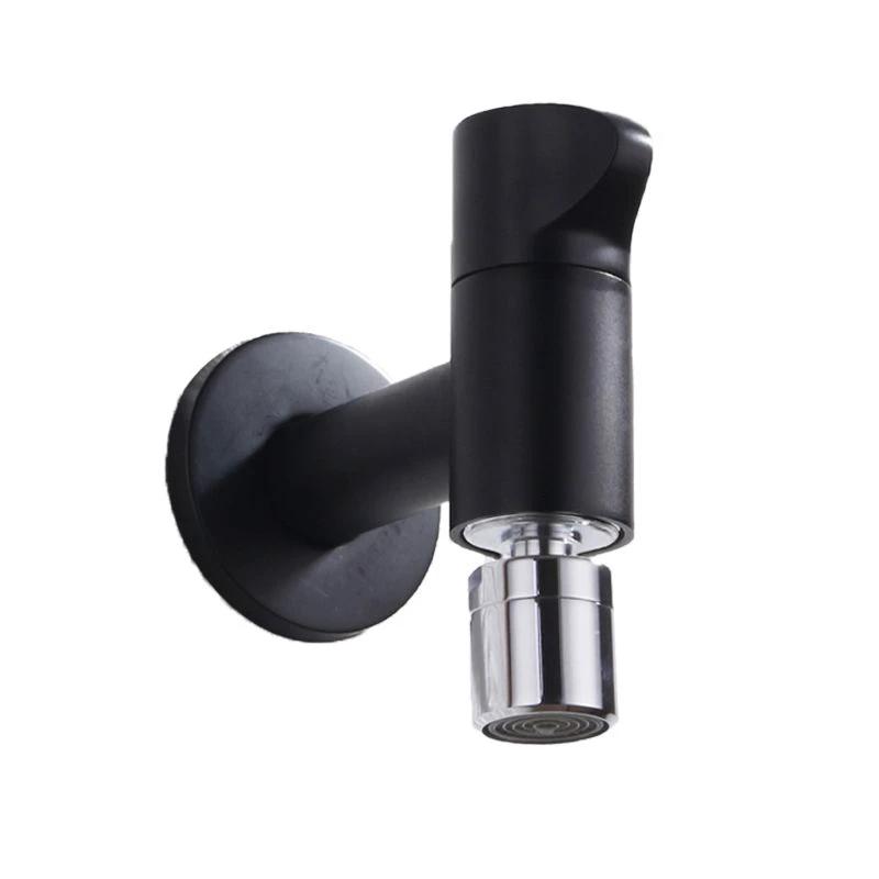 Contemporary Wall-Mounted Bathroom Faucet Knob Handle Solid Brass Round Faucet by BowLift