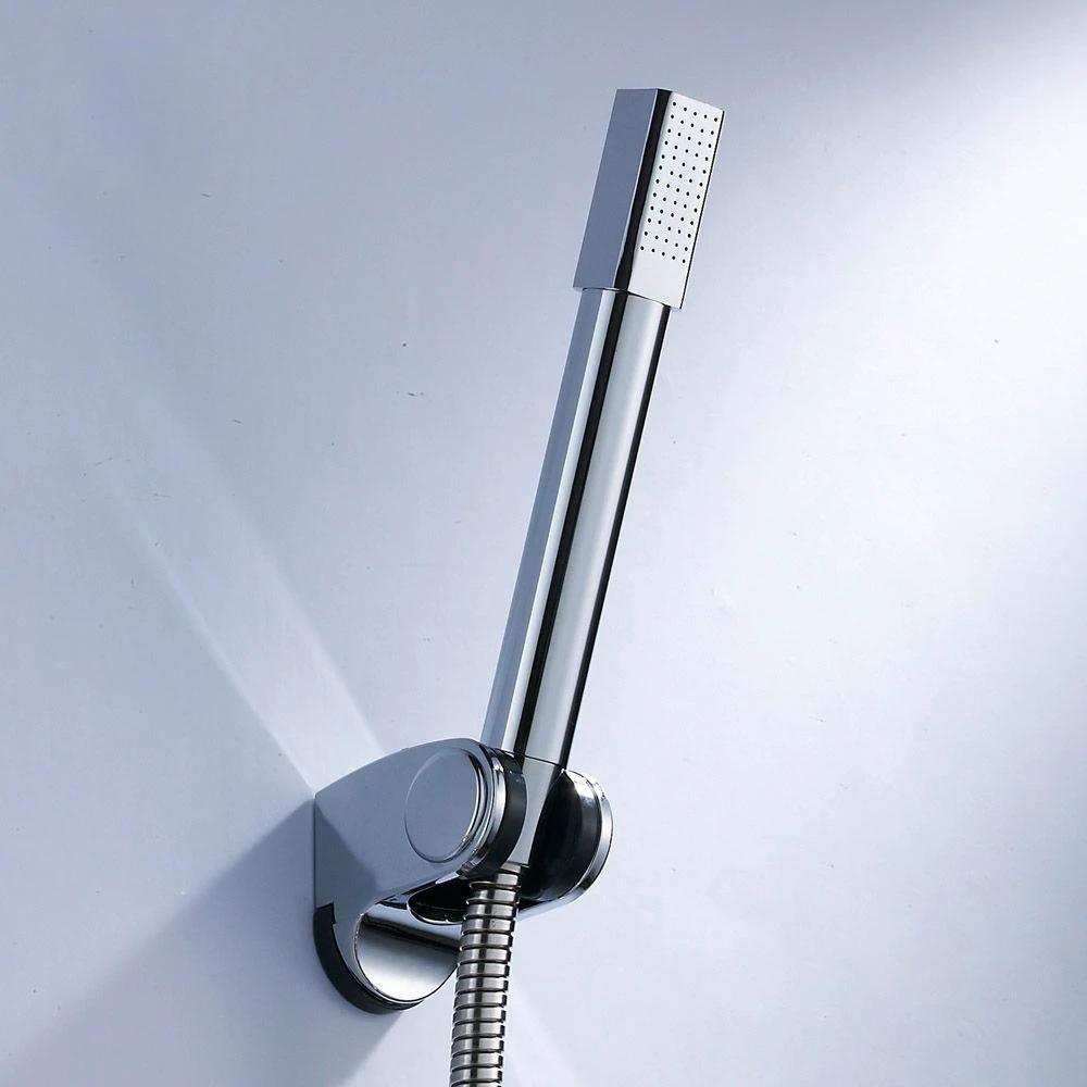 Simple Handheld Shower Head Square 304 Stainless Steel Shower Head by BowLift