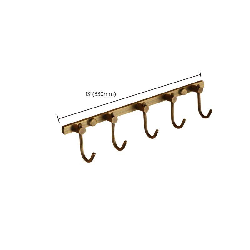 Worn Brass Traditional Bathroom Set with Bath Shelf/Paper Holder & Towel Bar by BowLift