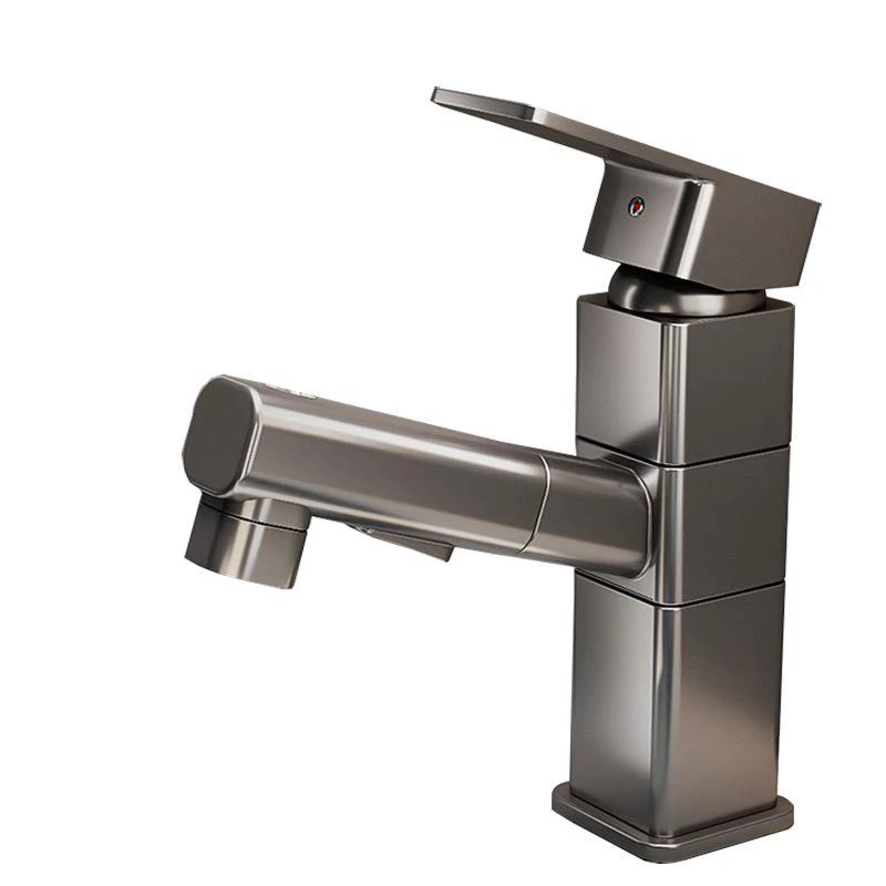 Bathroom Vessel Faucet Swivel Spout Single Handle Faucet with Pull-Out Spray Head by BowLift