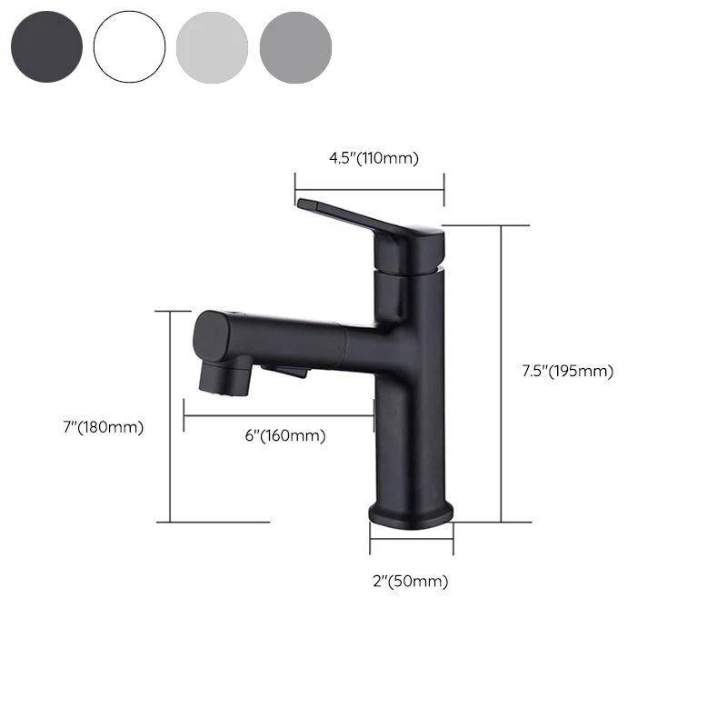 Round Vessel Sink Bathroom Faucet Simple Style Faucet with Brass Material by BowLift
