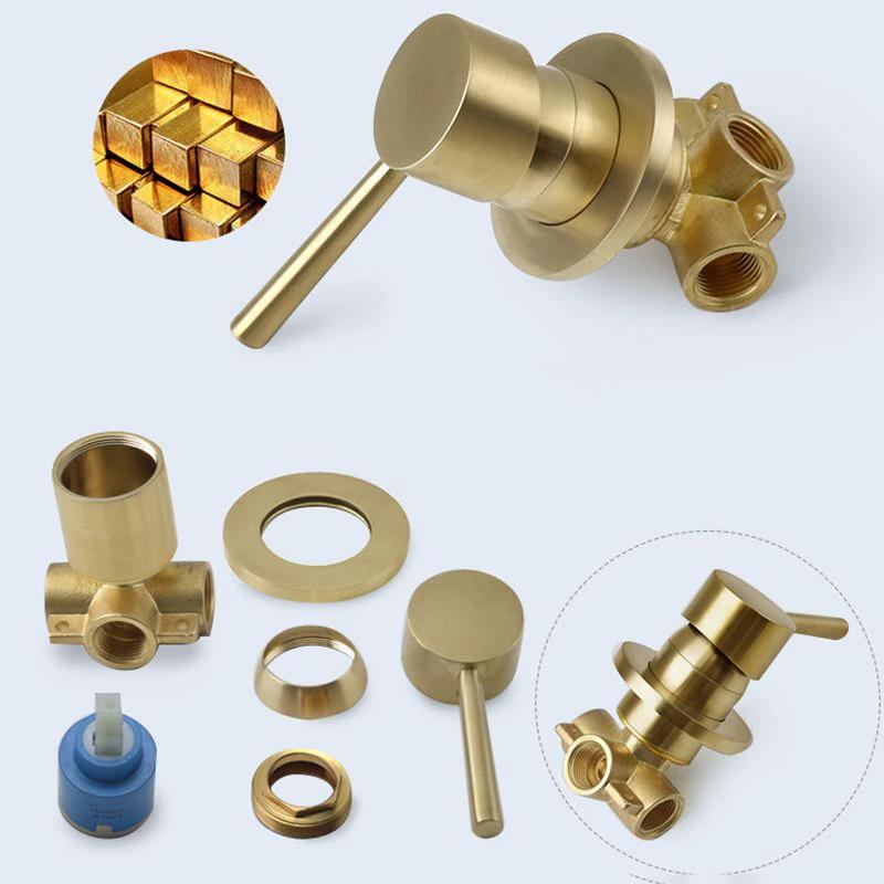 Stainless Steel Shower Combination Round Fixed Shower Head with Shower Arm by BowLift