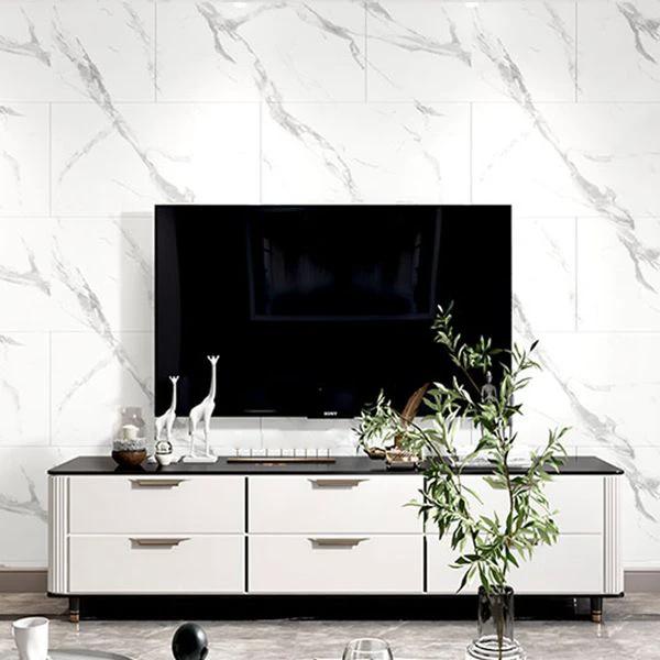 Plastic Peel and Stick Wall Tile Rectangular Waterproof Peel and Stick Wall Tile by BowLift