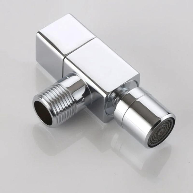 Contemporary Wall-Mounted Bathroom Faucet Knob Handle Solid Brass Round Faucet by BowLift