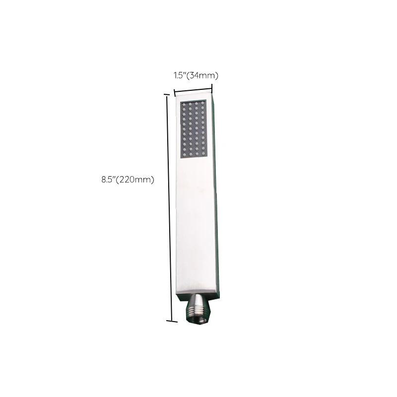 Simple Rectangle Shower Head 304 Stainless Steel Hand Shower by BowLift