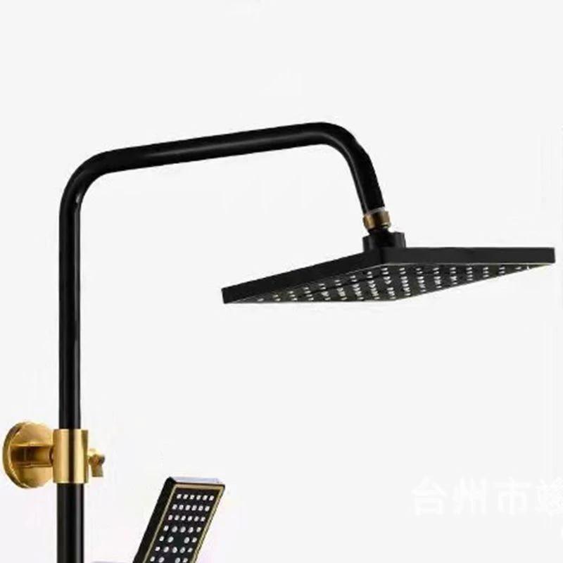 Modern adjustable water flow shower faucet shower arm shower system on the wall by BowLift