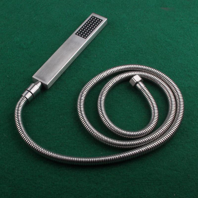 Simple Rectangle Shower Head 304 Stainless Steel Hand Shower by BowLift