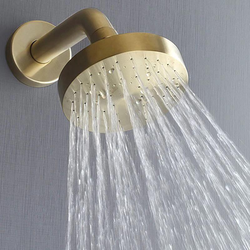 Stainless Steel Shower Combination Round Fixed Shower Head with Shower Arm by BowLift