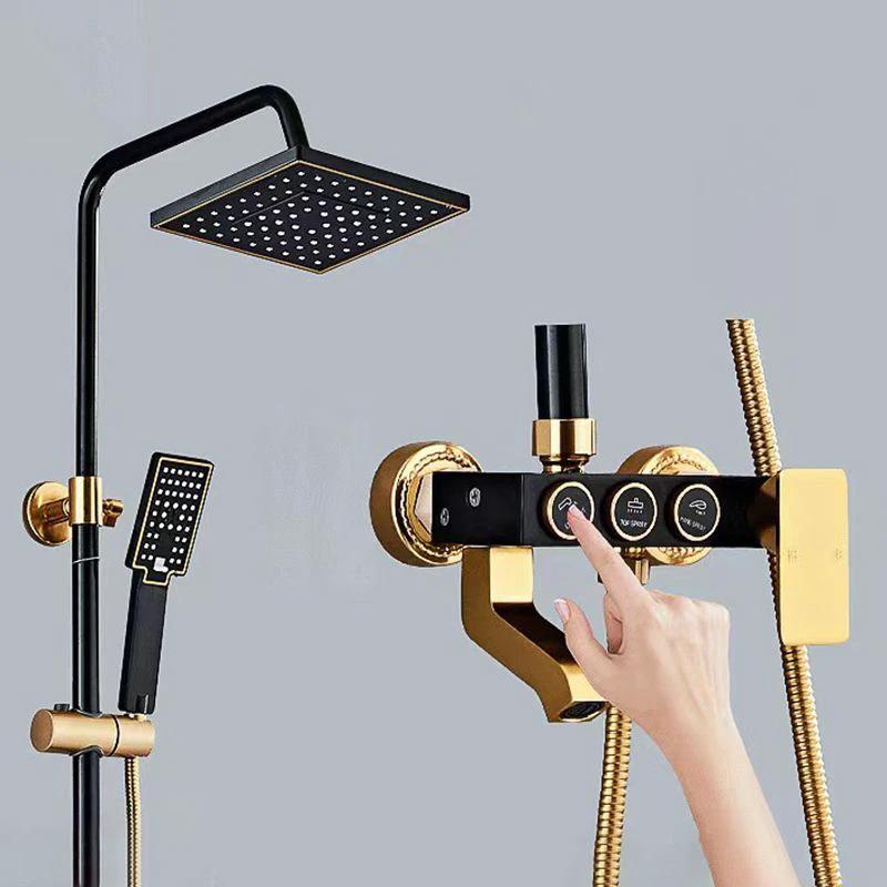 Modern adjustable water flow shower faucet shower arm shower system on the wall by BowLift