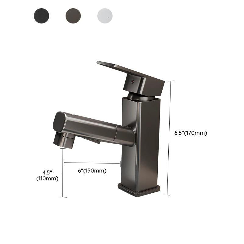 Bathroom Vessel Faucet Swivel Spout Single Handle Faucet with Pull-Out Spray Head by BowLift