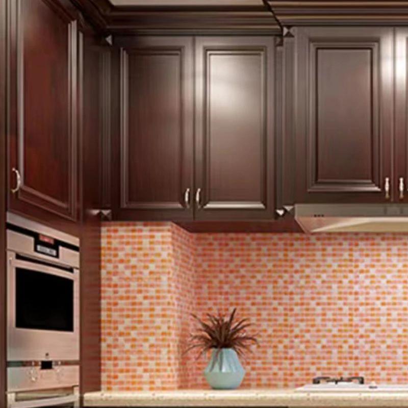 Plastic Peel & Stick Mosaic Tile Waterproof Peel & Stick Mosaic Tile with Square Shape by BowLift