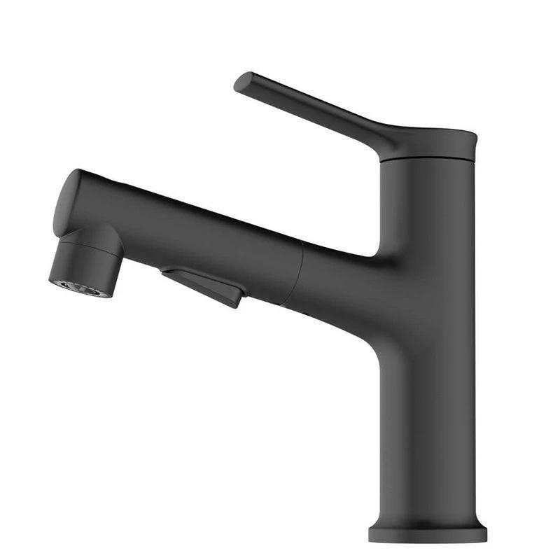 Round Vessel Sink Bathroom Faucet Simple Style Faucet with Brass Material by BowLift