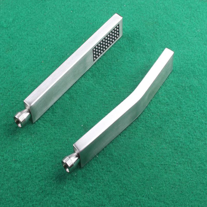 Simple Rectangle Shower Head 304 Stainless Steel Hand Shower by BowLift
