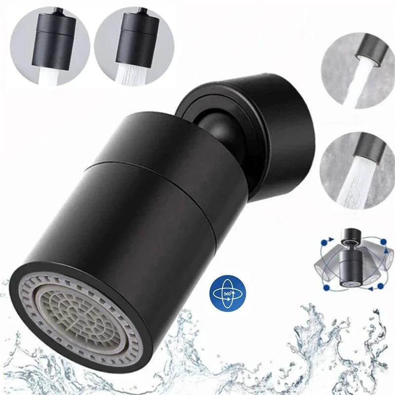 FlexSpray 360° Rotatable Faucet Spray Head with Adjustable Water Flow Bowlift by Bowlift